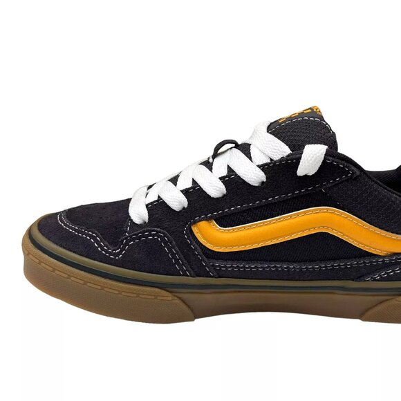 Vans Caldrone Youth Boy's Suede Sneakers Size 3 Navy Blue Classic Stylish Shoes - Picture 14 of 16